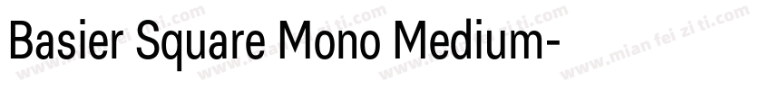 Basier Square Mono Medium字体转换